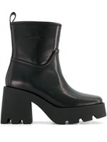 Nodaleto bottines Bulla Rainy en cuir - Noir