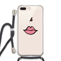 Kusje: iPhone 7 PLUS Transparant Hoesje met koord
