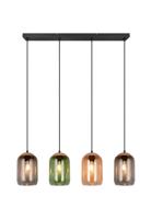 Trio Glazen eettafellampCork 4-lichts - 364600417