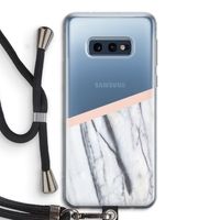 A touch of peach: Samsung Galaxy S10e Transparant Hoesje met koord