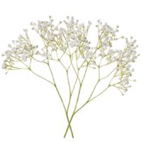 3x stuks kunstbloemen Gipskruid/Gypsophila takken wit 58 cm