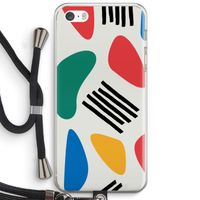 Illustratieve pop 1: iPhone 5 / 5S / SE Transparant Hoesje met koord