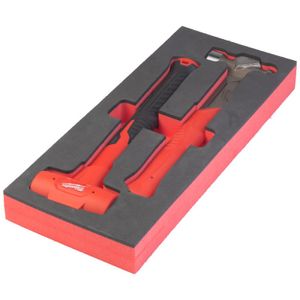 Milwaukee Accessoires Foam inlay hamers: bolkophamer 450g en terugslagvrije hamer 790g (2-delig) - 4932493254 4932493254