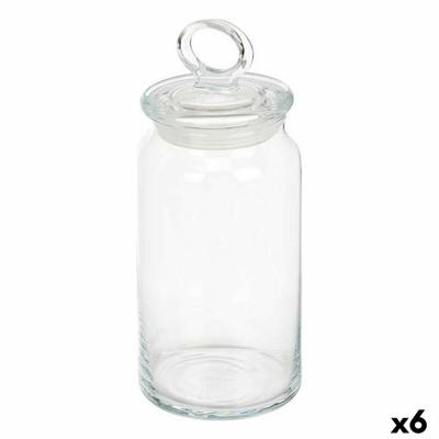 Blik Kitchen 9,8 x 23,4 x 9,8 cm Transparant Siliconen Glas 1,1 L (6 Stuks)