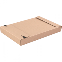 Brievenbusdoos 350x250x28mm E golf Bruin 25 stuks