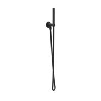 Handdoucheset IVY Set Bestaande Uit Doucheslang 150 cm, Wandhouder Met Uitlaat En Handdouche Satin Spray Mat Zwart PED