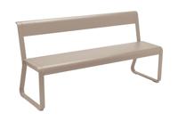 Fermob Bellevie bench tuinbank met rugleuning Nutmeg