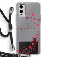 Kusjes: OnePlus 9 Transparant Hoesje met koord
