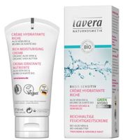 Lavera Basis Sensitiv rijke hydraterende creme bio FR-NL (50 ml) - thumbnail