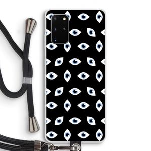 Eyes pattern: Samsung Galaxy S20 Plus Transparant Hoesje met koord