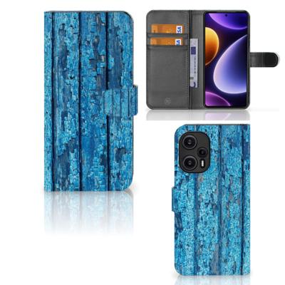 Xiaomi Poco F5 | Book Style Case | Wood Blue