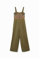 Etnische jumpsuit Tencel ™ - GREEN - L