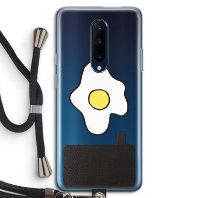 Spiegelei: OnePlus 7 Pro Transparant Hoesje met koord