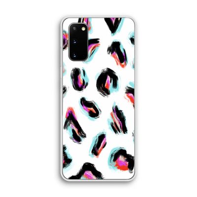 Cheetah color: Samsung Galaxy S20 Transparant Hoesje
