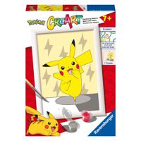 Ravensburger CreArt Schilderen op Nummer Pikachu Pose - thumbnail