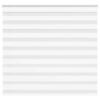 VidaXL Zebra blind 155x100 cm stofbreedte 150,9 cm polyester wit