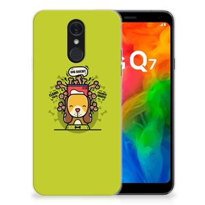 LG Q7 Telefoonhoesje met Naam Doggy Biscuit