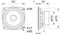 Visaton SC 13 - 8 Ohm 5 inch 13 cm Breedband-luidspreker 40 W 8 Ω - thumbnail