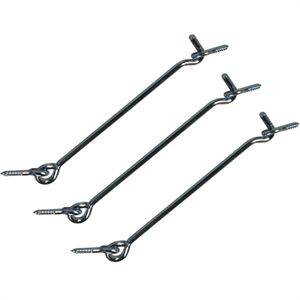 6x stuks Windhaak/windhaken van verzinkt ijzer 12 cm