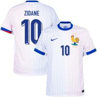 Frankrijk Shirt Uit 2024-2025 + Zidane 10
