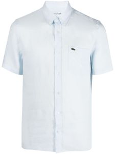 Lacoste chemise à logo brodé - Bleu