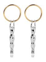 Ontwerp Creatief Goud Sport Figuur oorbellen - thumbnail