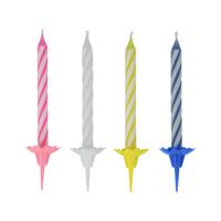 Metaltex Verjaardagskaarsen -24 kaarsen + 12 houders