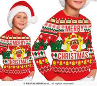 Foute Sweater Merry Christmas Rendier Rood Kind