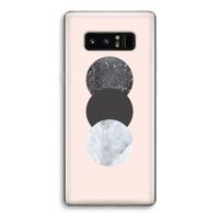 Marmeren cirkels: Samsung Galaxy Note 8 Transparant Hoesje
