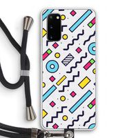 8-bit N°8: Samsung Galaxy S20 Transparant Hoesje met koord