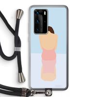 Mirror: Huawei P40 Pro Transparant Hoesje met koord