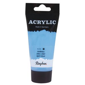 Lichtblauwe acrylverf/hobbyverf op waterbasis 75 ml - Hobbyverf