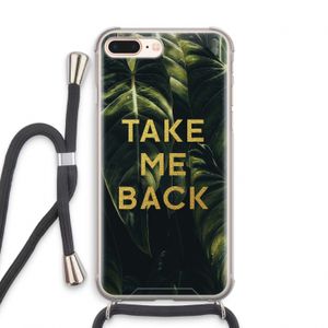 Take me back: iPhone 7 PLUS Transparant Hoesje met koord