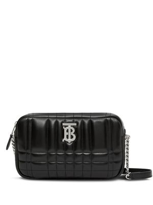 Burberry mini sac à bandoulière matelassé Lola - Noir