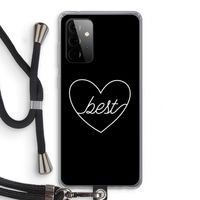 Best heart black: Samsung Galaxy A72 5G Transparant Hoesje met koord