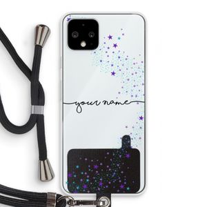 Sterren: Pixel 4 Transparant Hoesje met koord