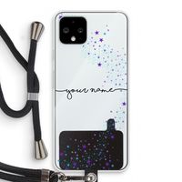 Sterren: Pixel 4 Transparant Hoesje met koord