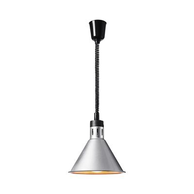 warmtelamp - zilver - 27.5 x 27.5 x 31 cm - Royal Catering - staal - in hoogte verstelbaar