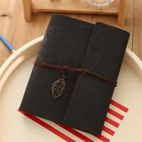 PU lederen Vintage antieke Kraft papier foto albums (zwart)