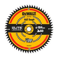 DeWALT Cirkelzaagblad voor Hout | Extreme | Ø 184mm Asgat 16mm 60T - DT1670-QZ