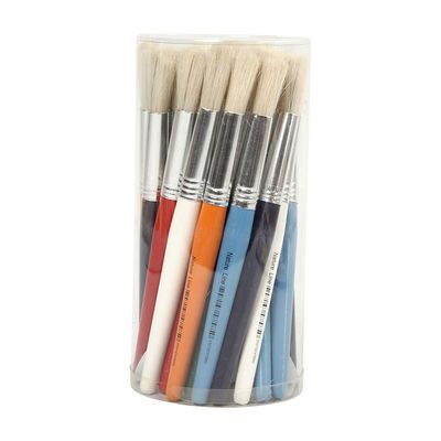 Creativ Company - - kinderkwasten rond 19 cm 30 stuks