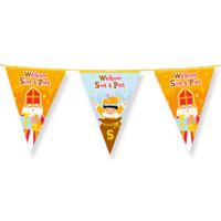 Sinterklaas met roetveeg Piet vlaggenlijn - slinger - 10 mtr - Sint versiering