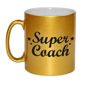 Super coach gouden mok / beker 330 ml