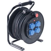 40 meter kabelhaspel 3x2,5mm² met 4 contactdozen 230V Keraf bouwhaspel dagelijks gebruik