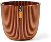 Capi 'made with' groove bol bloempot 13x12 cm metallic koper