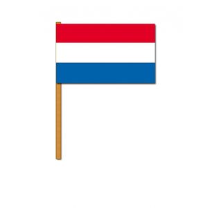 Nederlandse luxe zwaaivlag 30x45 cm