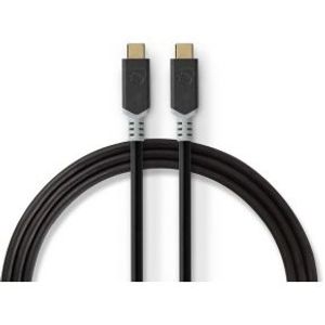 USB-Kabel | USB 3.2 Gen 2x2 | USB Type-C© Male | USB Type-C© Male | 20 Gbps | 100 W | Verguld |