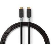 USB-Kabel | USB 3.2 Gen 2x2 | USB Type-C© Male | USB Type-C© Male | 20 Gbps | 100 W | Verguld | - thumbnail