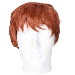 Verkleedpruik voor heren - rood - Seventies - Carnaval - kort haar