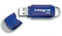 Integral 16GB USB2.0 DRIVE COURIER BLUE USB flash drive USB Type-A 2.0 Blauw, Zilver - thumbnail